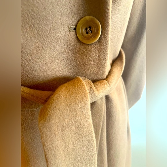 Trina Turk Wool Blend Peacoat | Carmel - Tan - Picture 2 of 8